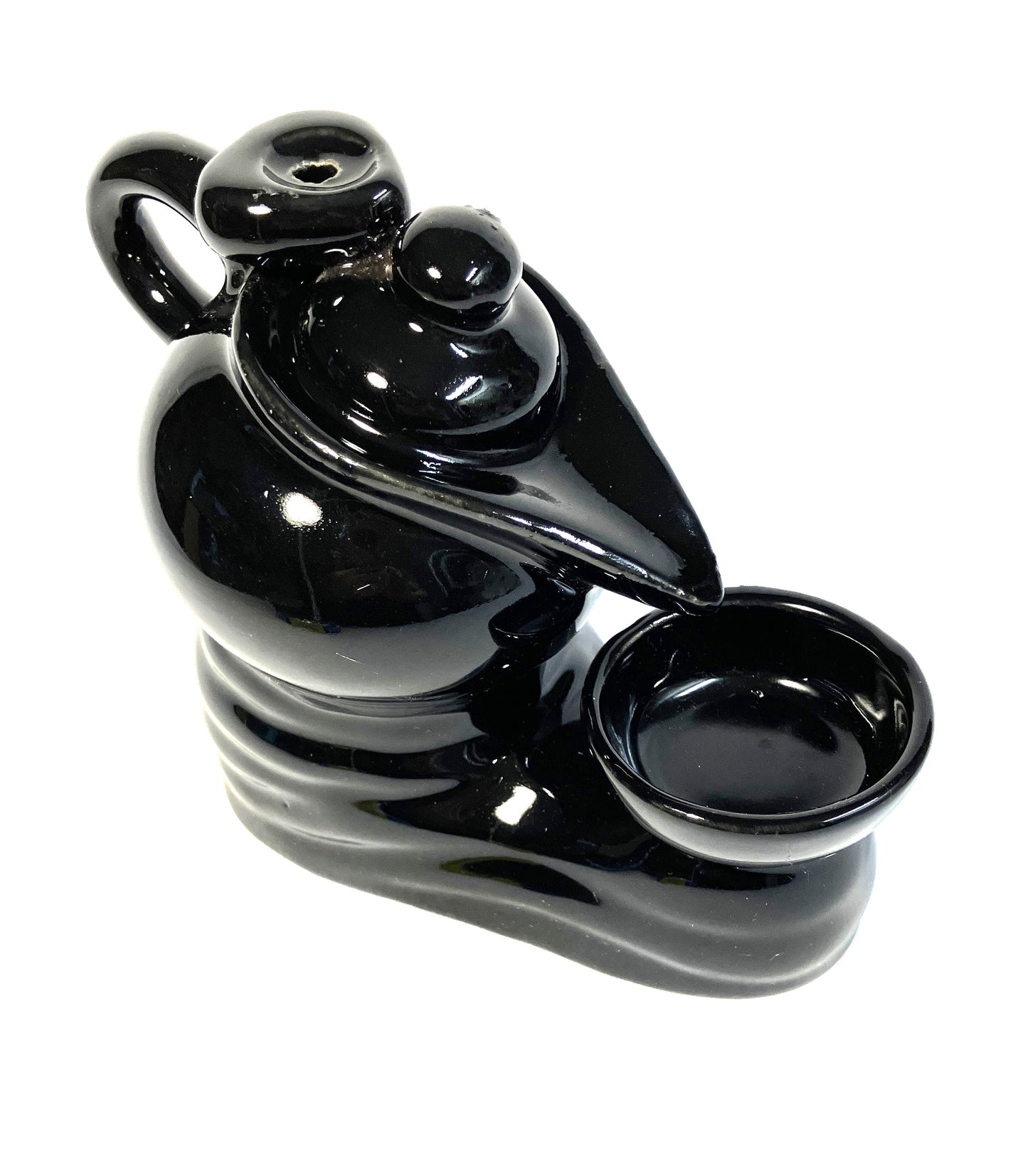 Backflow teapot incense burner shown on a white background