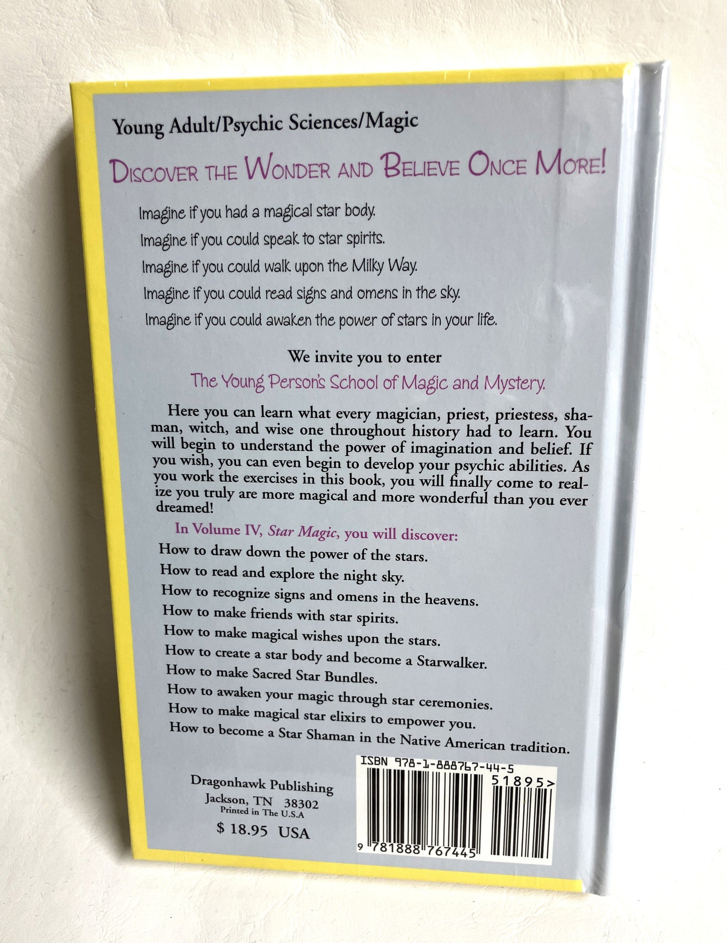 Back cover of Star Magic by Page Bryant - Young Person's School of Magic and Mystery