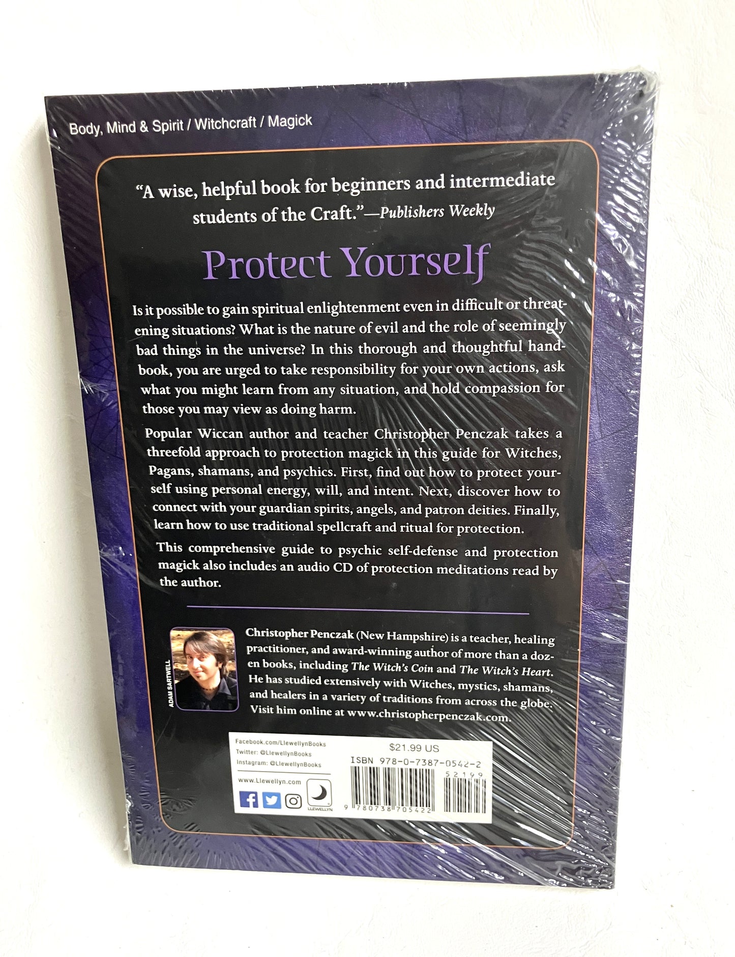 Back cover of The Witch's Shield by Christopher Penczak - protection magic guide