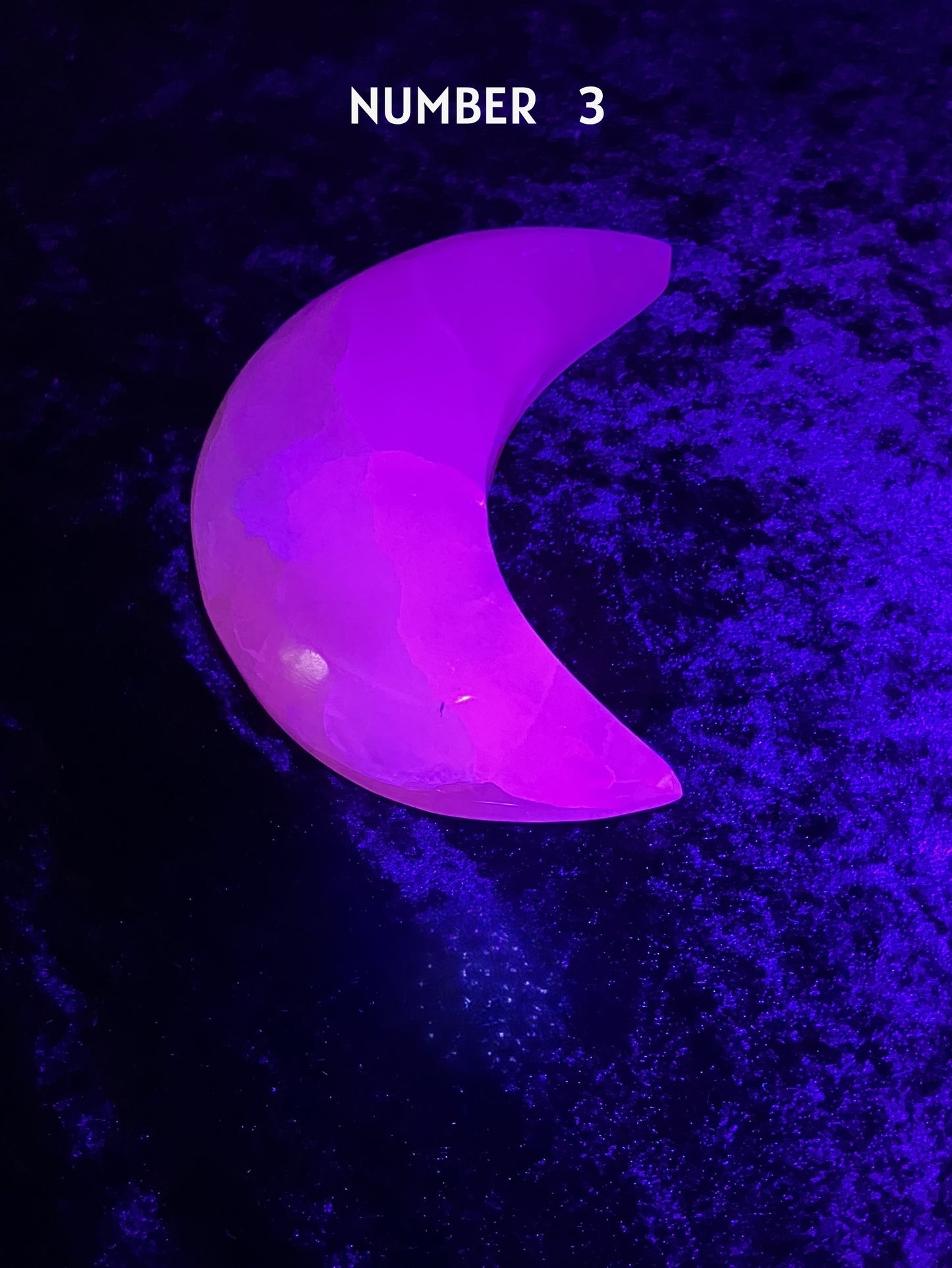 Pink Mangano Calcite Moon #3
