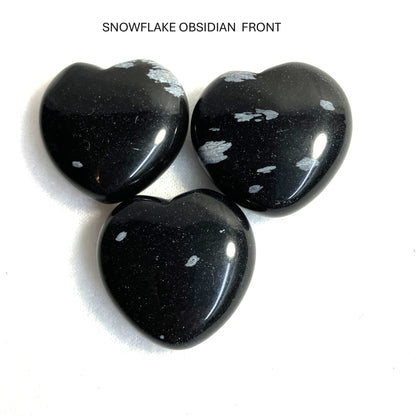 Assorted Stone Puffy Hearts