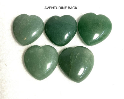 Assorted Stone Puffy Hearts