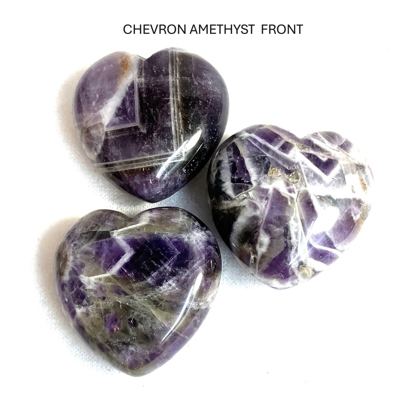 Assorted Stone Puffy Hearts