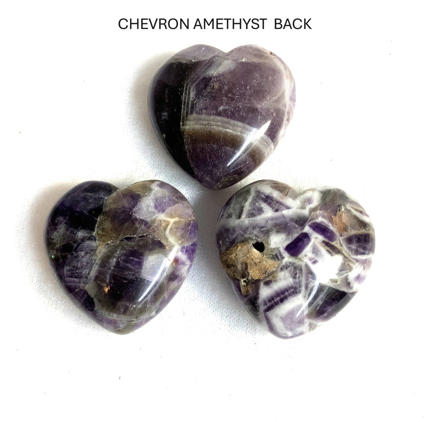 Assorted Stone Puffy Hearts