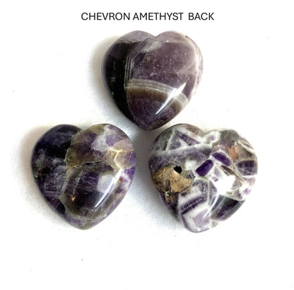 Assorted Stone Puffy Hearts