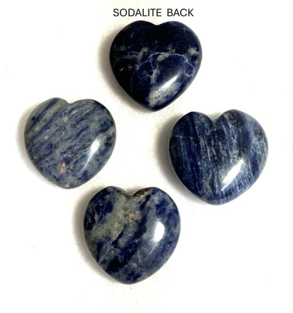 Assorted Stone Puffy Hearts