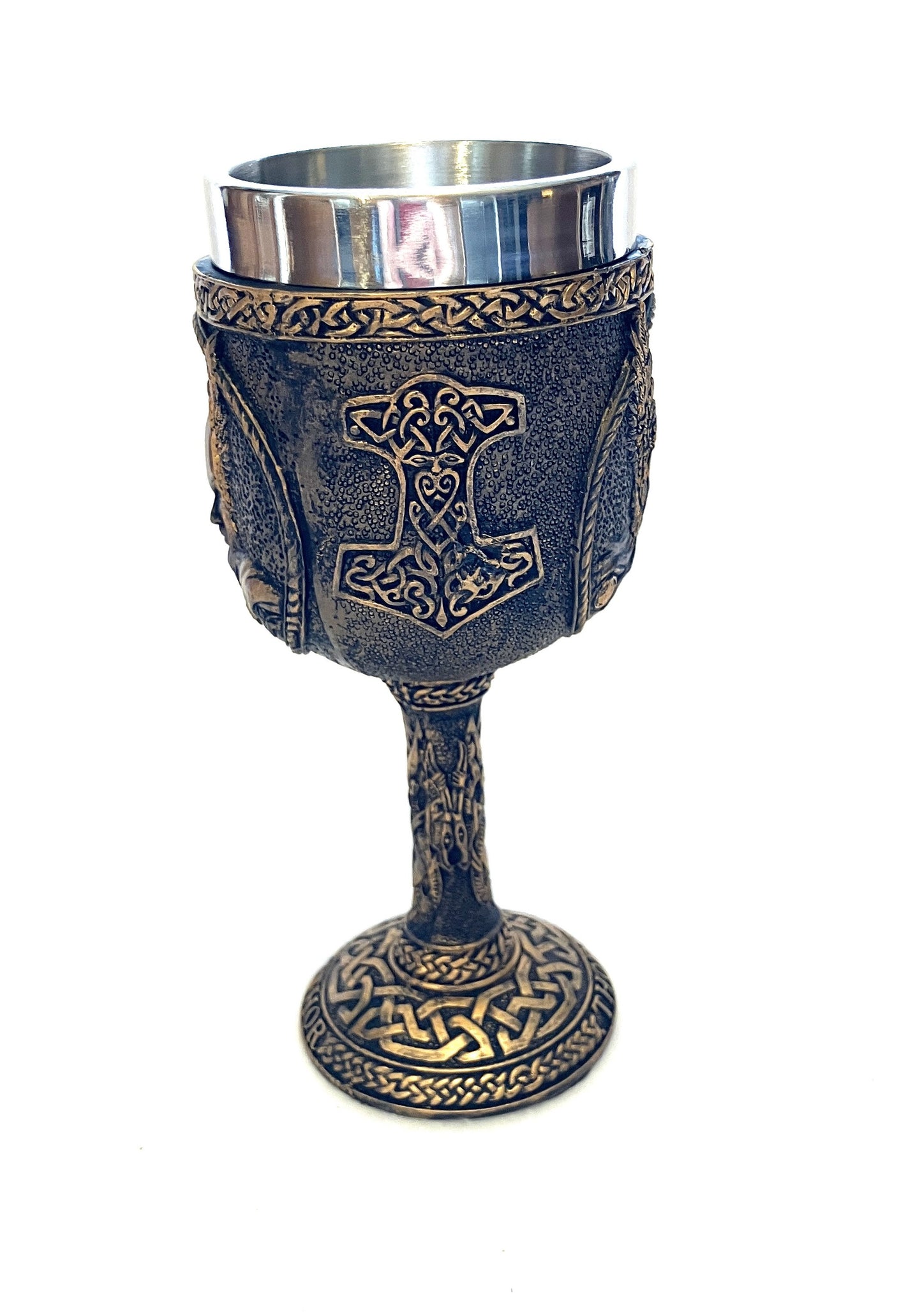 Side view of the Thor Goblet shown on a white background