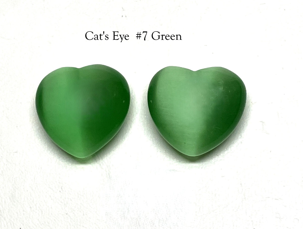 Assorted Cat's Eye Puffy Hearts