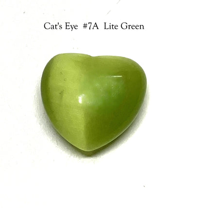 Assorted Cat's Eye Puffy Hearts