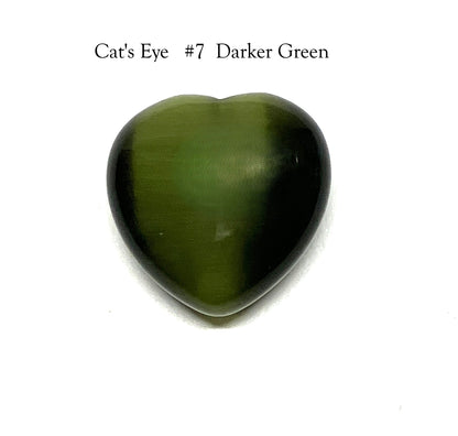 Assorted Cat's Eye Puffy Hearts
