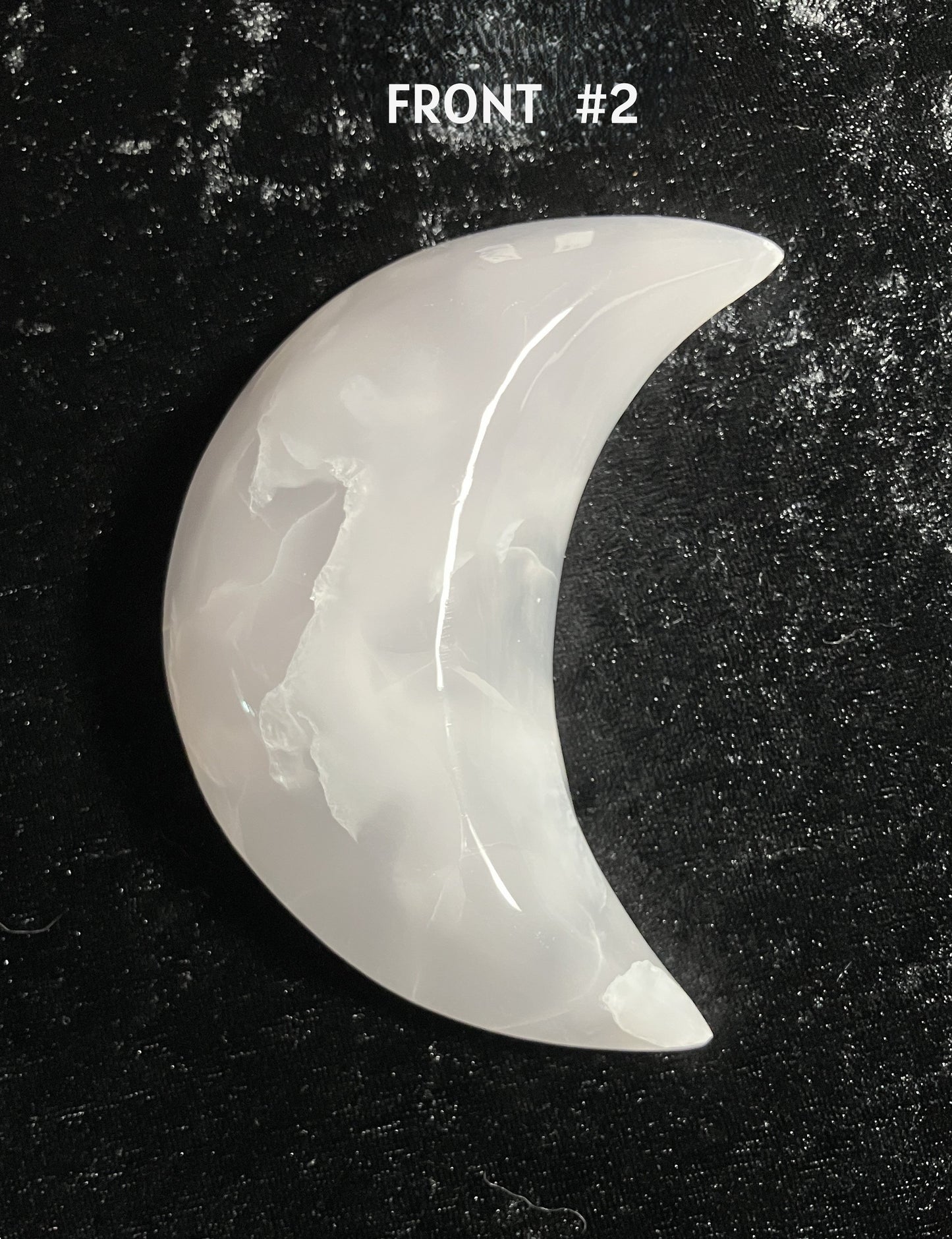 Pink Mangano Calcite Moon #2
