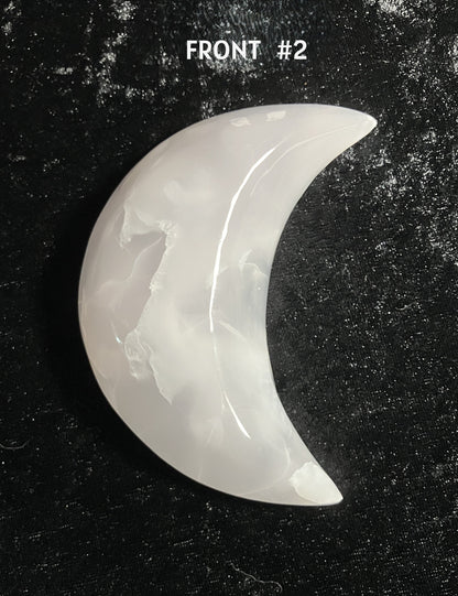 Pink Mangano Calcite Moon #2