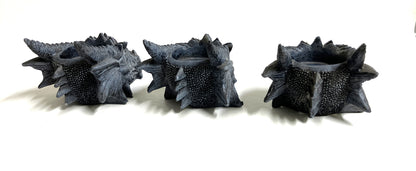 Dragon Head T-Light Holder – Grey Resin Candle Holder