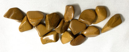 Yellow Jasper Crystal on a white background
