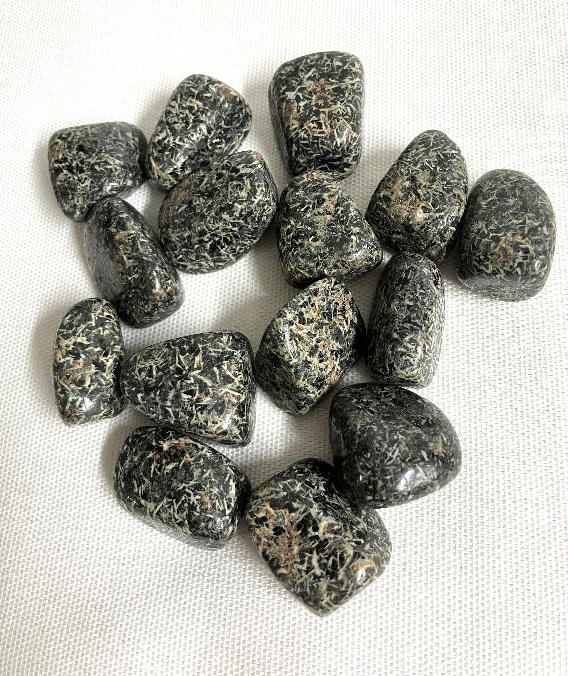 Christmas Flower Jasper Crystals front view on a white background