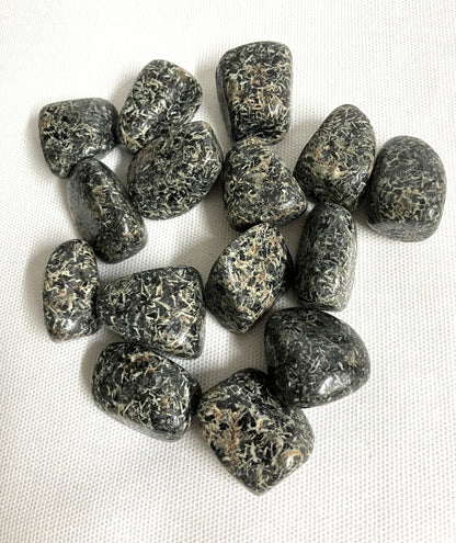 Christmas Flower Jasper Crystals front view on a white background