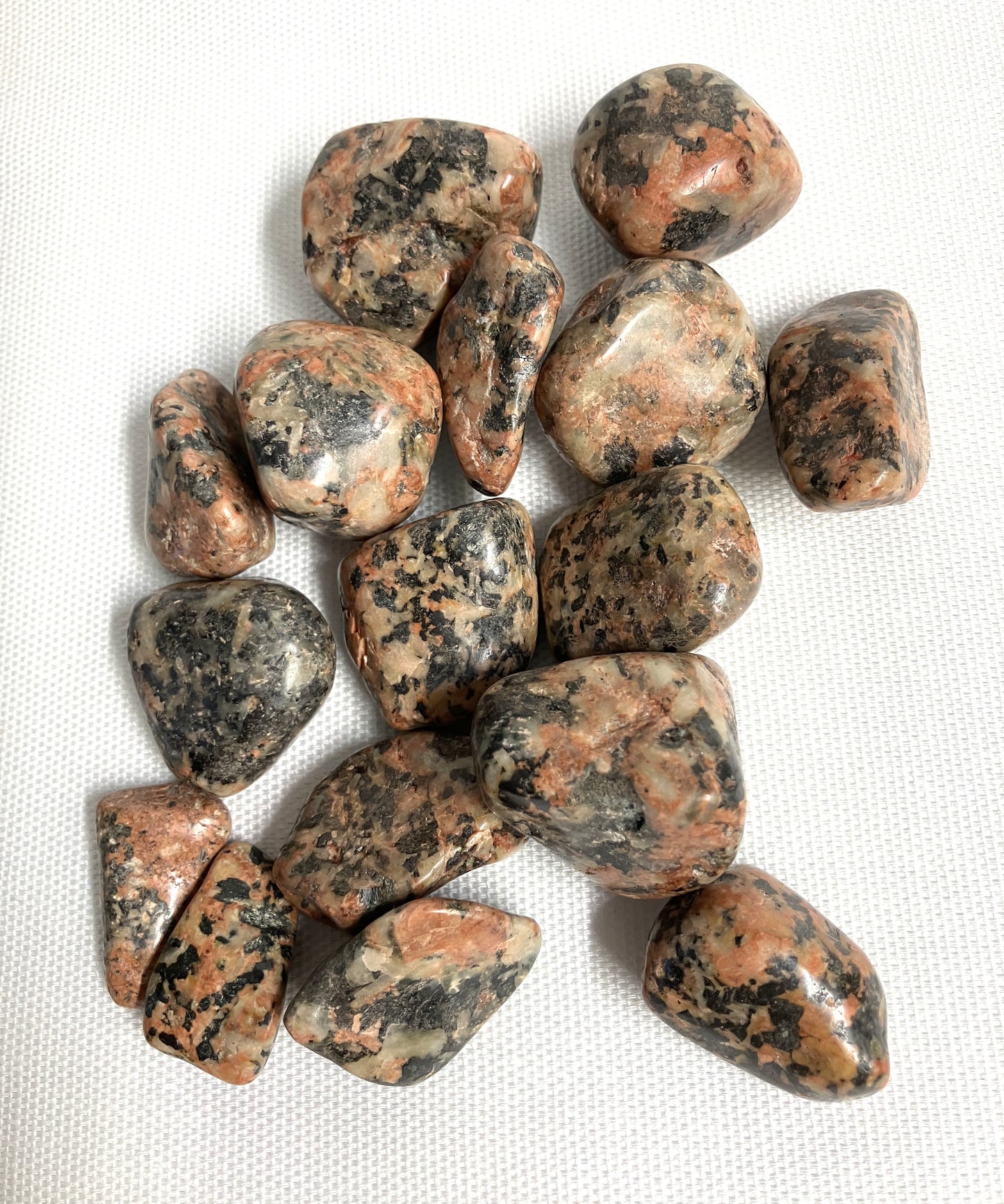 Group of Orthoclase Crystals on a white background