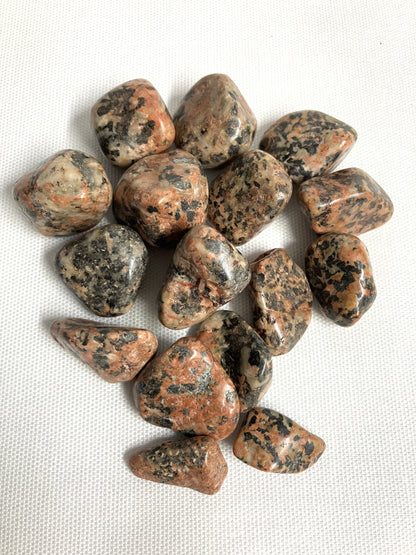 Back view of Orthoclase Crystals on a white fabric background