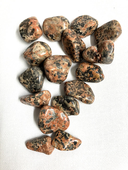 Front view of Orthoclase Crystals on a white background