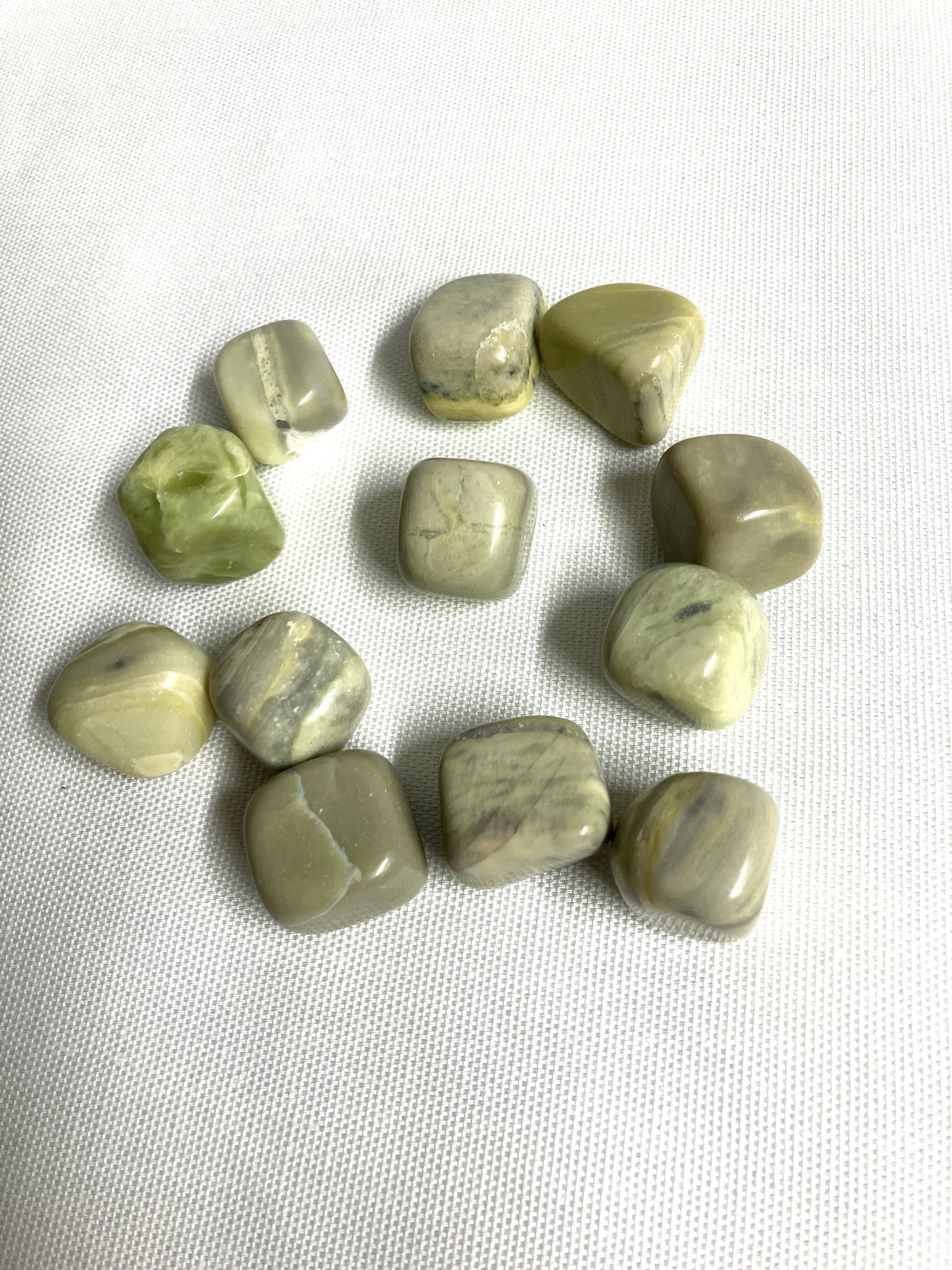 closeup view of Infinite Crystals on a white background