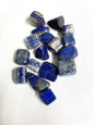 Collection of Lapis Lazuli Crystals on a white background