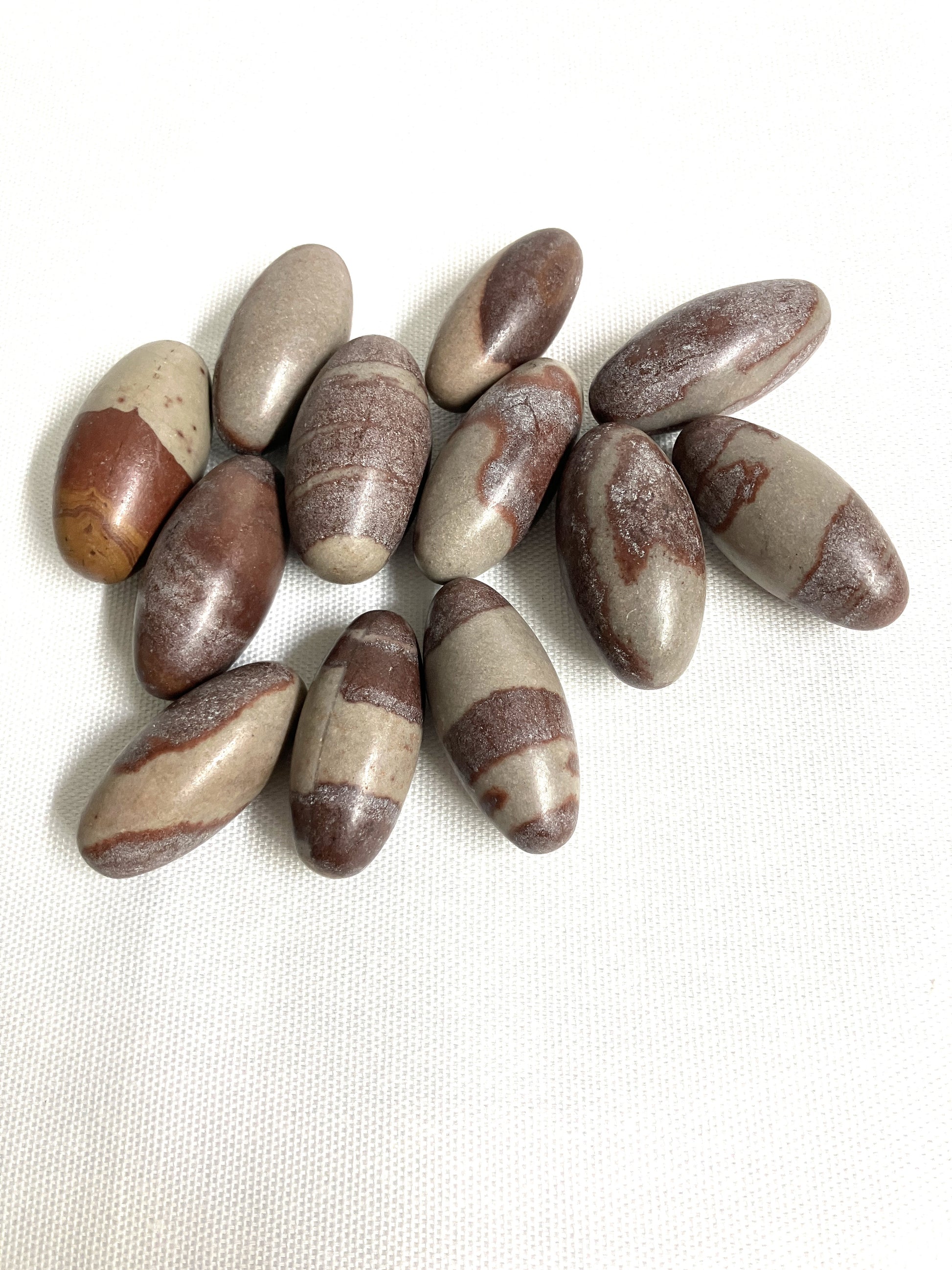 Group of Shiva Langham Crystals on a white background