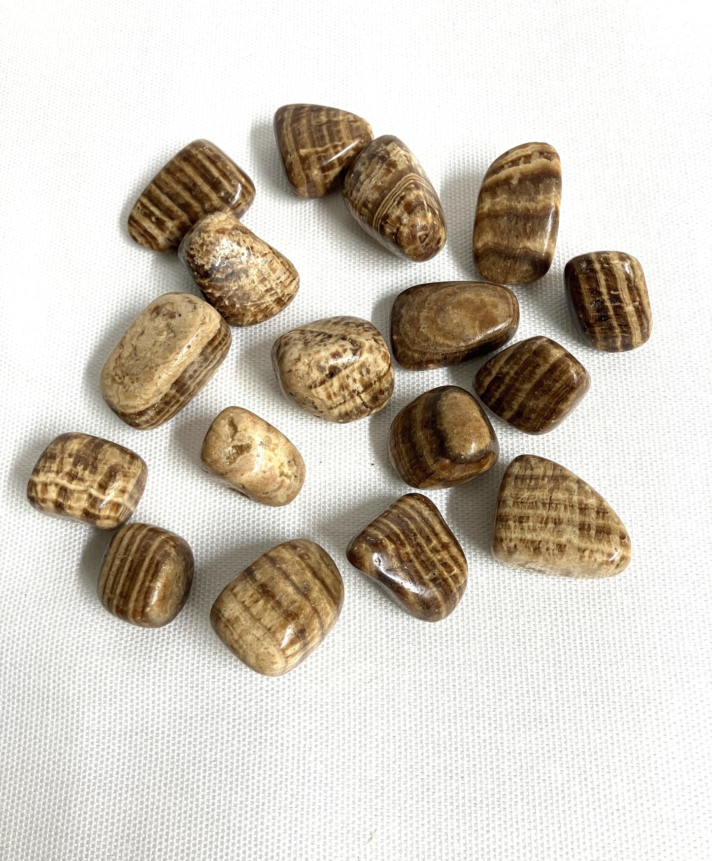 Front view of Aragonite Crystals on a white background