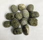 Grouping of rough tumbled Epidote healing stones