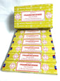 Multiple boxes of Satta Frankincense Incense on a white background