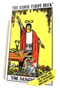 Rider Tarot Deck card with a yellow background and intricate design.
