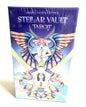 Stellar Vault Tarot card packaging with angelic design on a white background