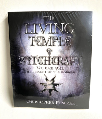 Book titled 'The Living Temple of Witchcraft by Christopher Penczak. Venture into the mysteries of witchcraft and discover within yourself new levels of wisdom, love, power, and responsibility. 