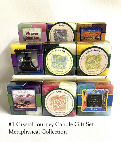 Crystal Journey Candle Gift Set – Metaphysical Collection