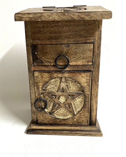 Pentagram Wooden Storage Box