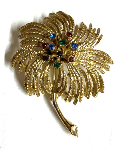 Sarah Coventry Signed Vintage Jewelry Lot of 3 pieces.  Bird of Paradise and Bracelet & Brooch