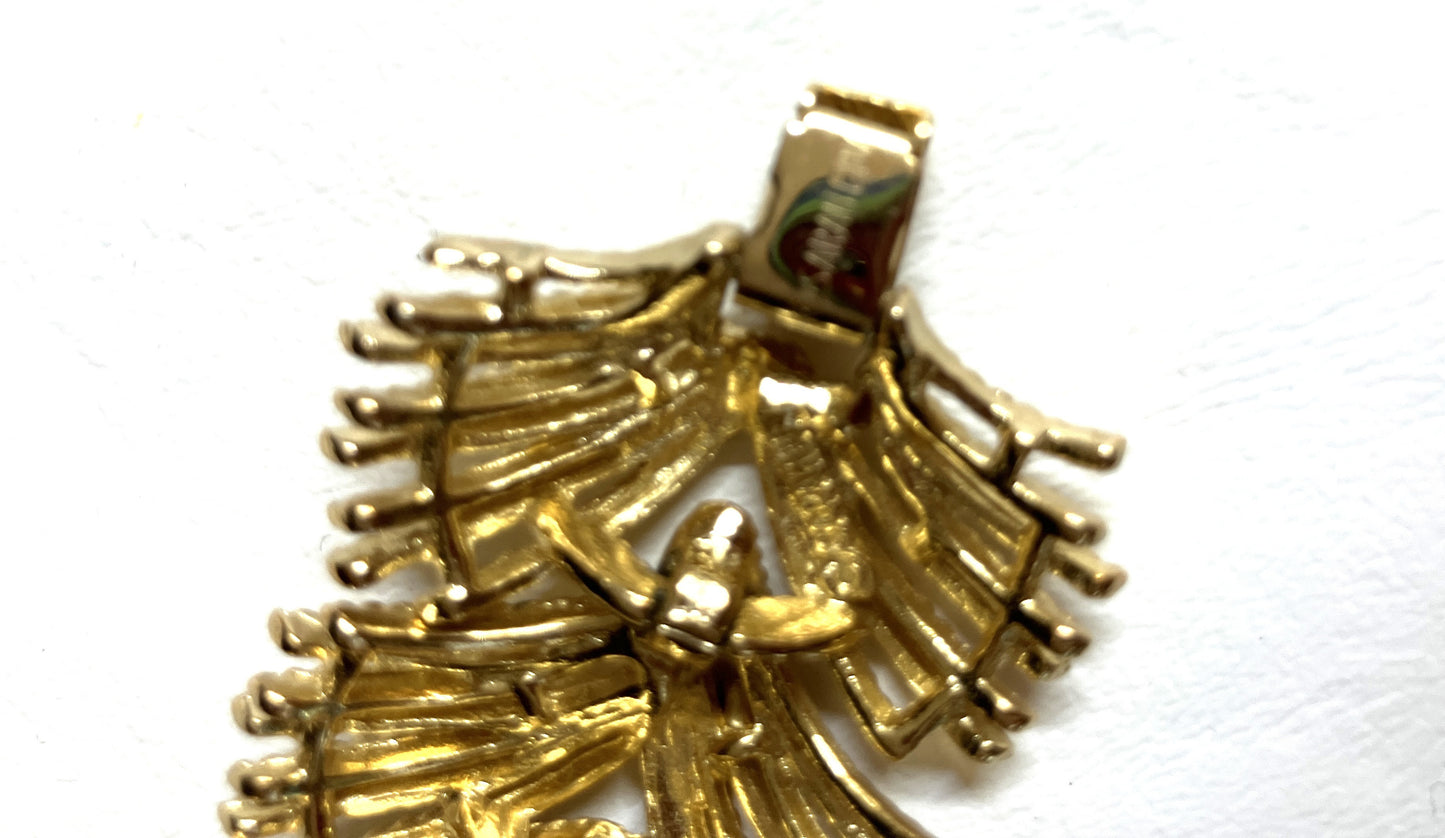 Sarah Coventry Signed Vintage Jewelry Lot of 3 pieces.  Bird of Paradise and Bracelet & Brooch