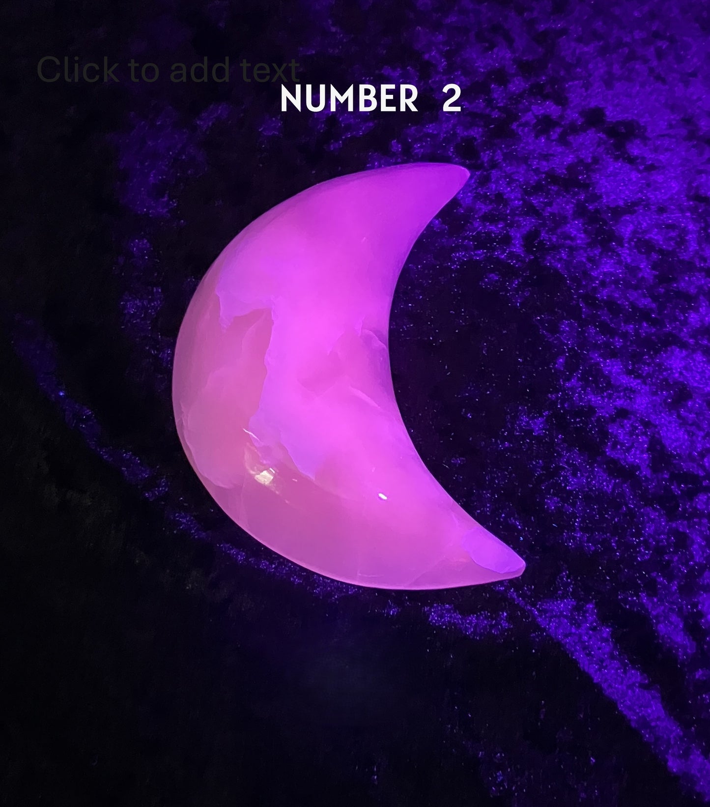 Pink Mangano Calcite Moon #2