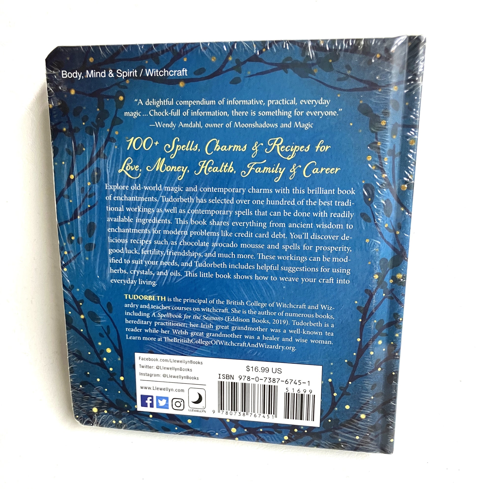 Back cover of The Hedgewitch's Little Book of Spells Charms and Brews