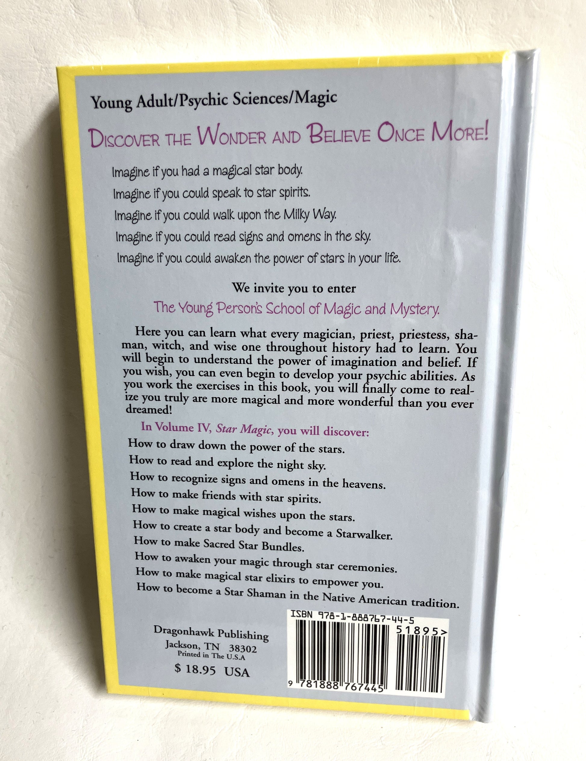 Back cover of Star Magic by Page Bryant - Young Person's School of Magic and Mystery