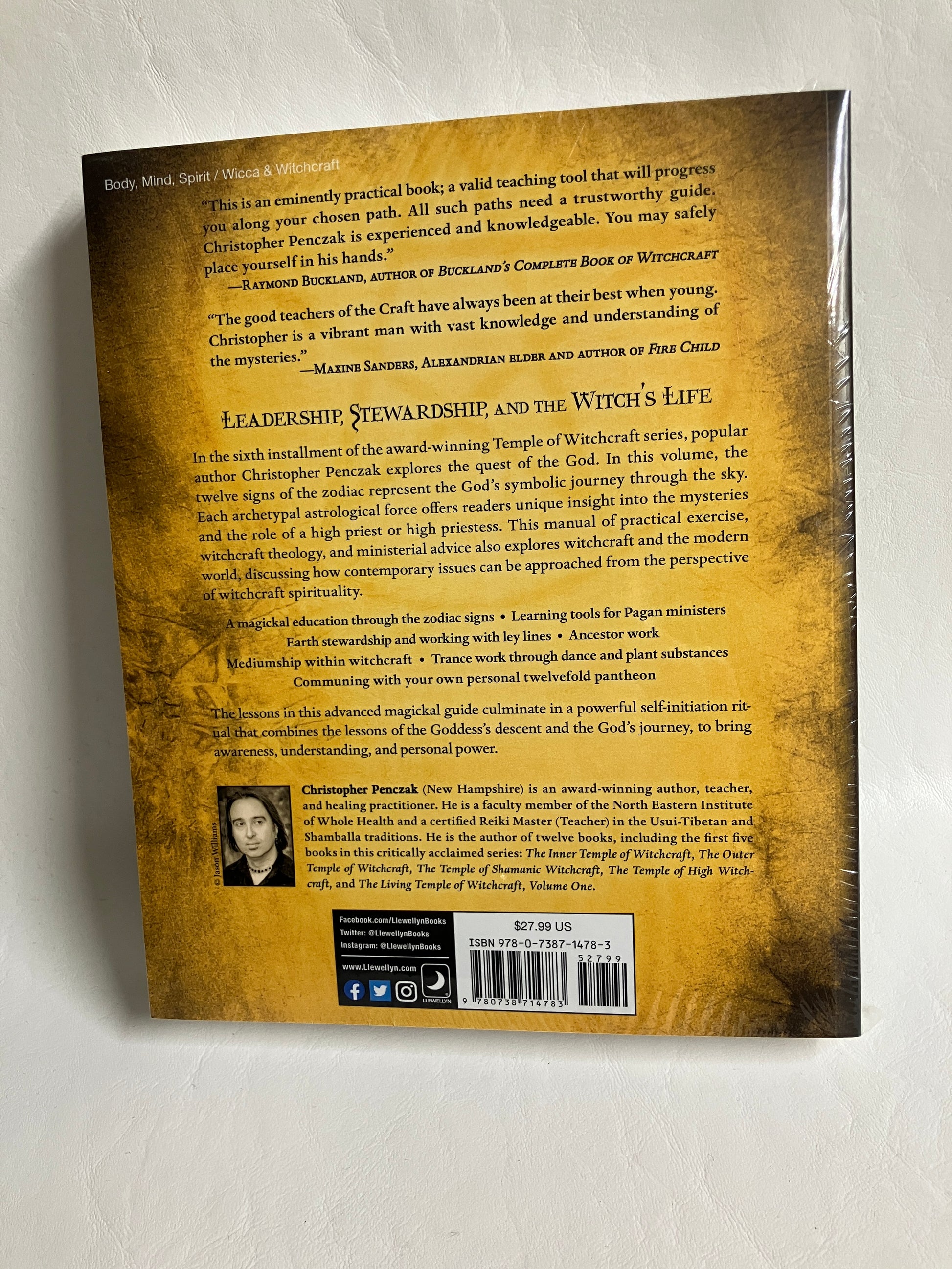Back cover of The Living Temple of Witchcraft Volume Two by Christopher Penczak