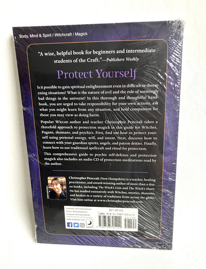 Back cover of The Witch's Shield by Christopher Penczak - protection magic guide