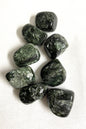 Group of Seraphinite Crystals on a white background