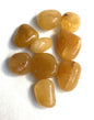 Group of Golden Azeztulite Crystals shown on a white background
