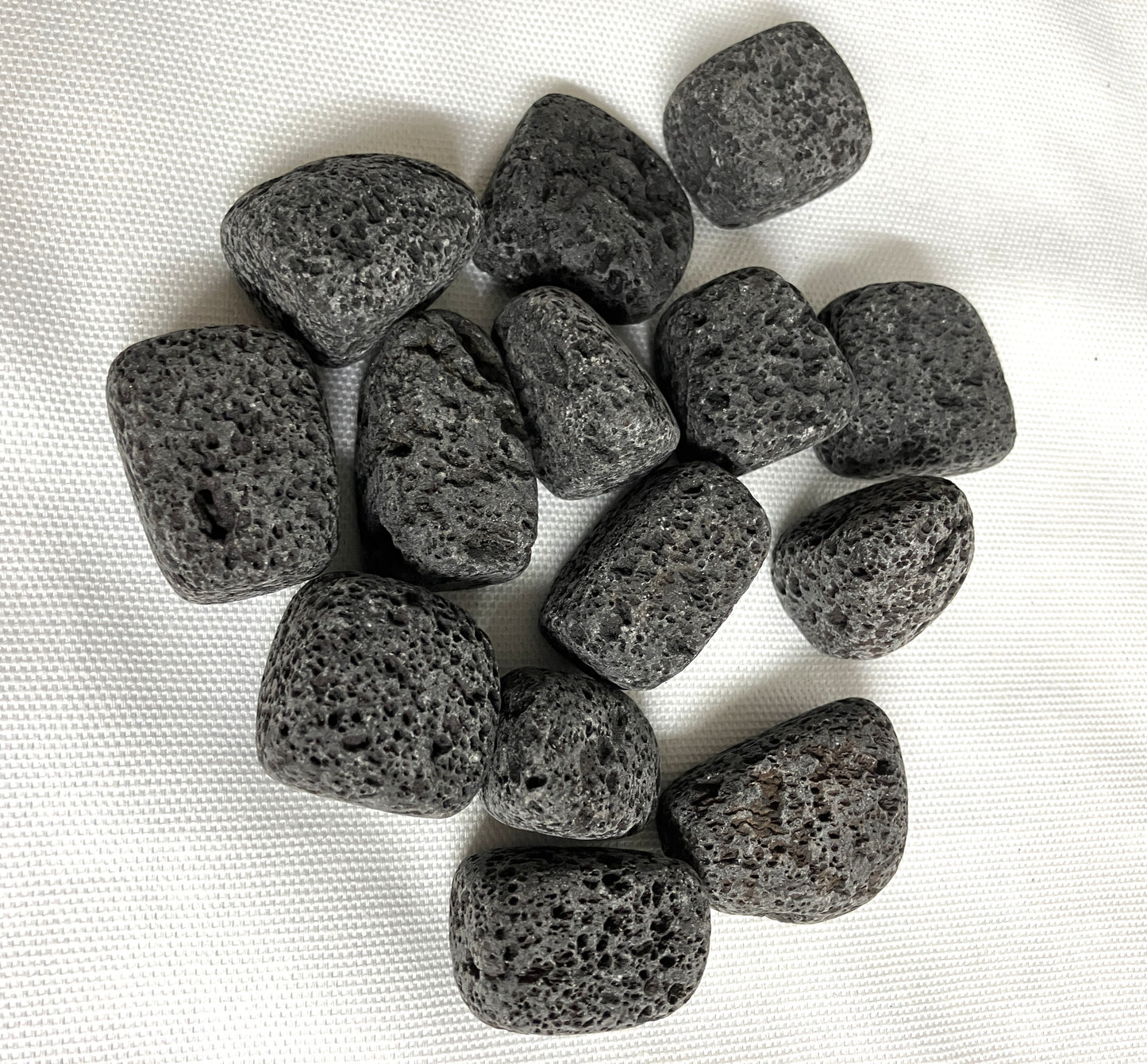 front view of Lava Stone on a white background