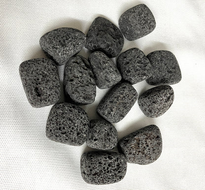 front view of Lava Stone on a white background