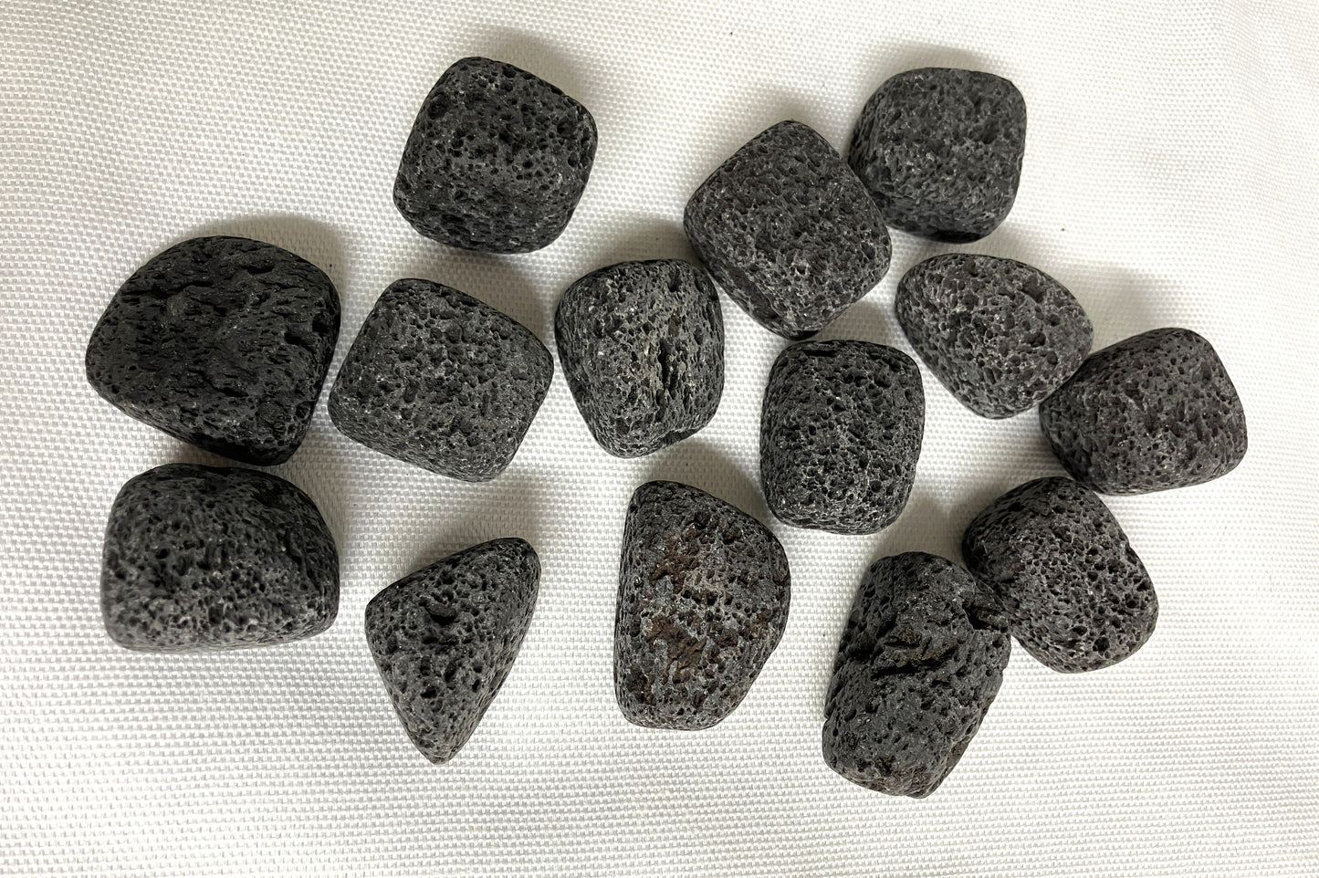 Group of Lava Stones on a white background