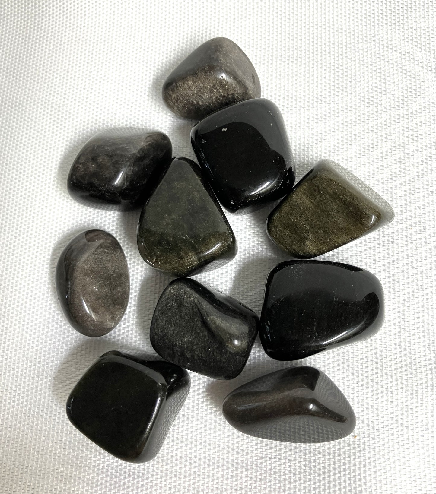 Back View of the Gold Sheen Obsidian Group