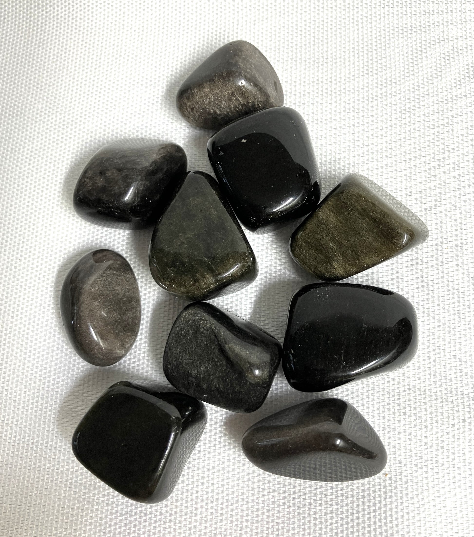 Back View of the Gold Sheen Obsidian Group