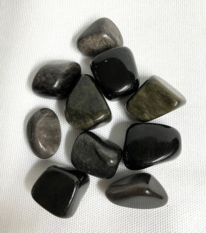 Back View of the Gold Sheen Obsidian Group