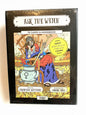 'Ask the Witch'. Tarot card deck with illustration of a witch and text 